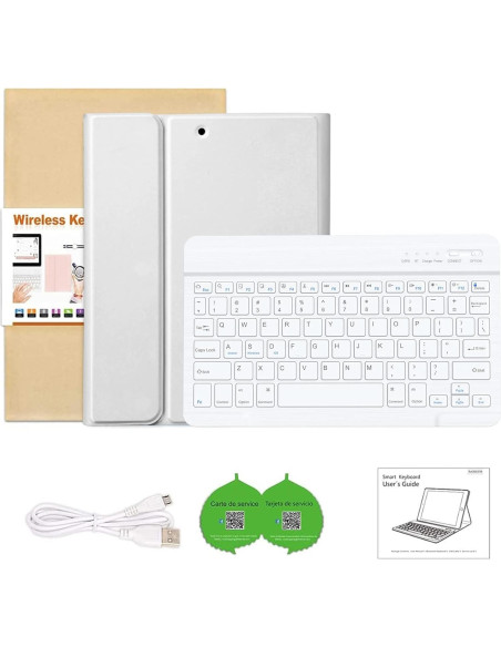 Funda de Teclado BQSS para iPad 10.2" 9/8/7 Gen - Gris