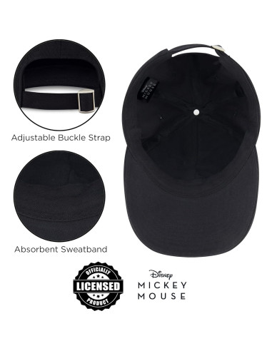 Gorra de béisbol ajustable Mickey Mouse Disney para hombres