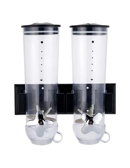 Paquete de 2 dispensadores de cereales CyoutShop 3L Negro
