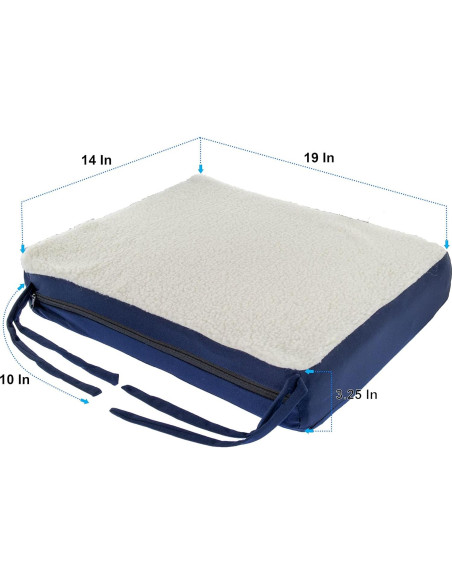 Almohadilla de Asiento Ortopédica 5 Estrellas Gel Espuma 45x35cm