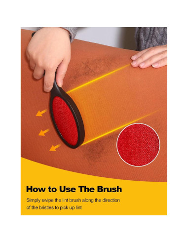 Cepillo para Pelusa Feeke Rojo Reutilizable 2 Unidades