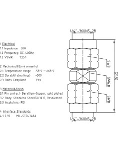 Conector de Microondas SMA Macho 2.92mm Onelinkmore Acero Inox 2