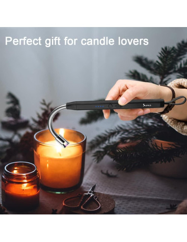 Encendedor Eléctrico SUPRUS Recargable USB Cuello Flexible 360