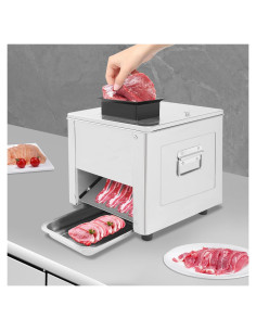 Cortadora de Carne Eléctrica LIANDU-US 850W 150 kg/h Acero Inoxidable