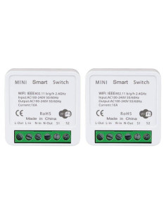 Interruptor de Luz Inteligente WiFi Bkiyougo 2 Paquete 16A