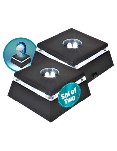 Base de Exhibición LED Asente - Paquete de 2 Luces Blancas 6.35cm