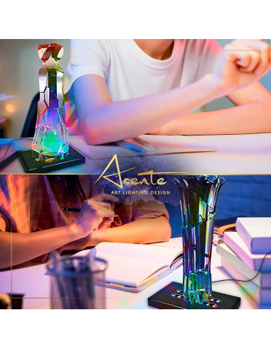 Base de Exhibición LED Asente - Paquete de 2 Luces Blancas 6.35cm