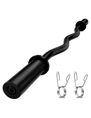 Barra Olímpica EZ Curl Bupans 119.38 cm 500 kg Cromada