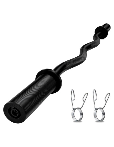 Barra Olímpica EZ Curl Bupans 119.38 cm 500 kg Cromada