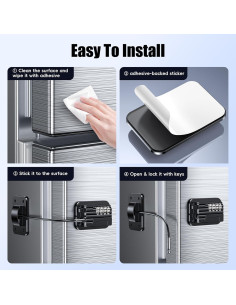 Candado de Seguridad para Refrigerador WILNIRY FC2024 Negro 2