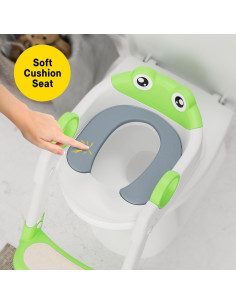 Asiento de Entrenamiento para Baño KOKEBREN con Escalera Ajustable 2