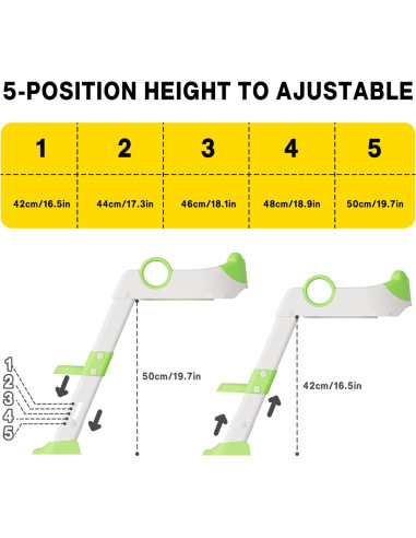 Asiento de Entrenamiento para Baño KOKEBREN con Escalera Ajustable