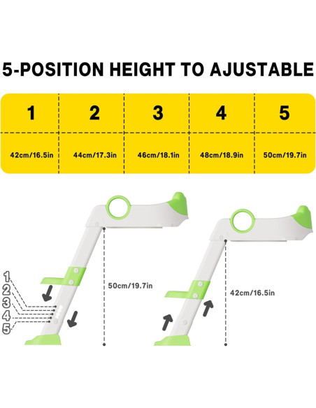 Asiento de Entrenamiento para Baño KOKEBREN con Escalera Ajustable