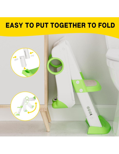 Asiento de Entrenamiento para Baño KOKEBREN con Escalera Ajustable