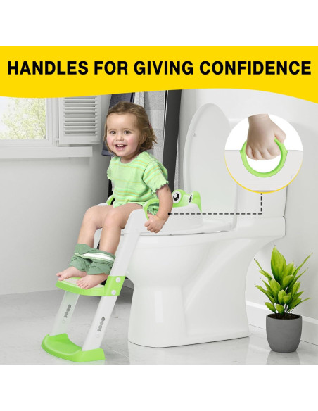 Asiento de Entrenamiento para Baño KOKEBREN con Escalera Ajustable