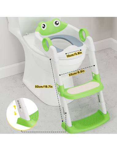 Asiento de Entrenamiento para Baño KOKEBREN con Escalera Ajustable