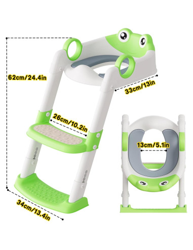 Asiento de Entrenamiento para Baño KOKEBREN con Escalera Ajustable