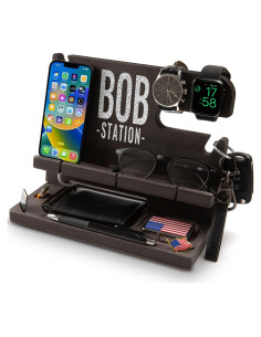 Estación de Acoplamiento de Madera GRETAOTO Personalizada Negra