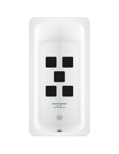 Tread antideslizante cuadrado Kahuna Grip 5" negro - 5 piezas 2