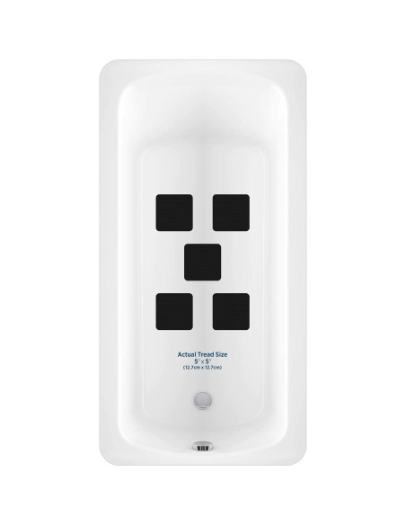 Tread antideslizante cuadrado Kahuna Grip 5" negro - 5 piezas