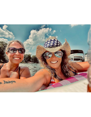 Gafas de sol decorativas con espejo Goson - UV400, doradas