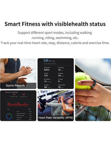 Anillo de Fitness DREAM SPORT DSR09-B, Monitor de Salud 5ATM