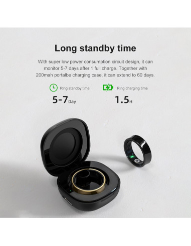 Anillo de Fitness DREAM SPORT DSR09-B, Monitor de Salud 5ATM