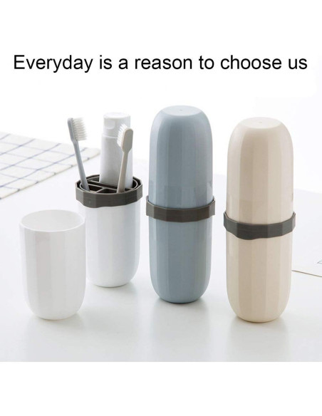 Estuche de Cepillo de Dientes de Viaje Heyoung 20.83 cm Azul