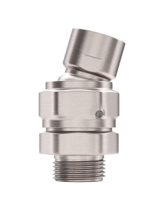 Adaptador de ducha giratorio HammerHead Showers Níquel Cepillado