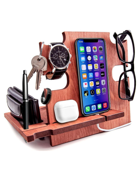 Estación de Acoplamiento para Teléfono Gretaoto Madera Cereza