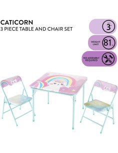 Conjunto de Mesa y Sillas Caticorn Heritage Kids 3 Piezas 2