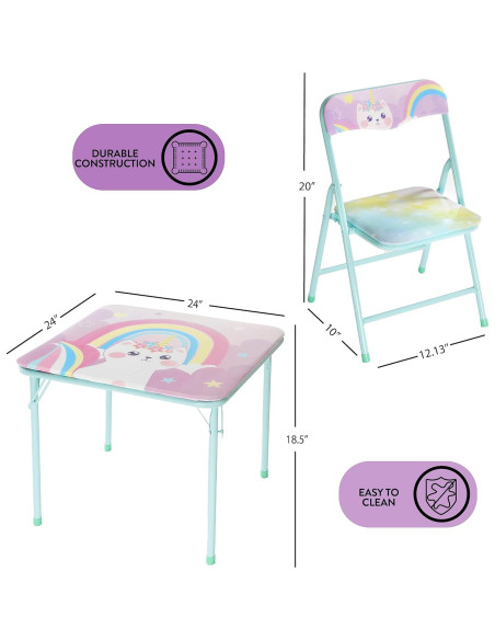 Conjunto de Mesa y Sillas Caticorn Heritage Kids 3 Piezas