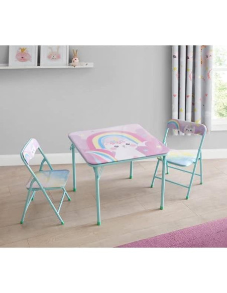 Conjunto de Mesa y Sillas Caticorn Heritage Kids 3 Piezas