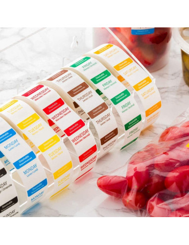 Dispensador de Etiquetas Acrílico Restaurantware RW Smart 7 Ranuras