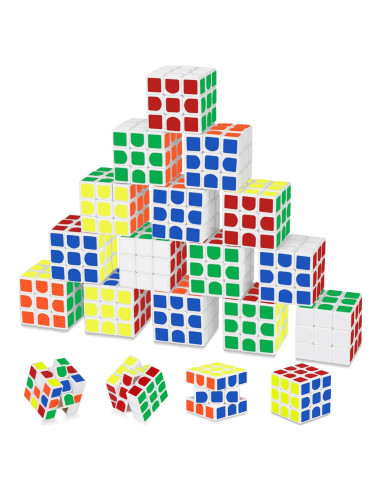Paquete de 20 Mini Cubos de Rompecabezas Libay 3x3 para Niños