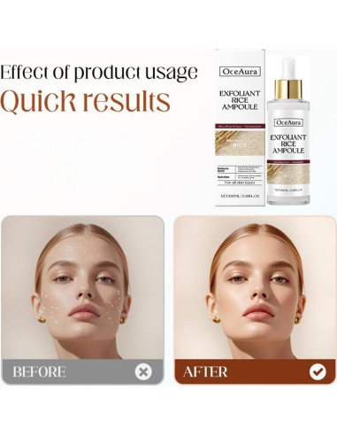 Ampoule Exfoliante Suave Axnzp 100 ml Arroz Negro y Blanco