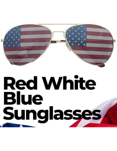 Gafas de sol decorativas con espejo Goson - UV400, doradas