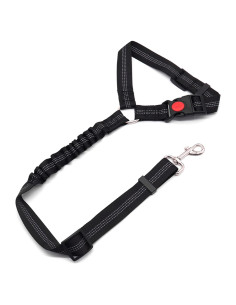 Cinturón de Seguridad Ajustable para Mascotas Taokechel Negro