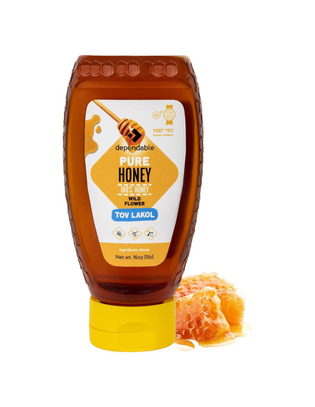 Miel Cruda 100% Pura Comida Confiable 450g de Flores Silvestres