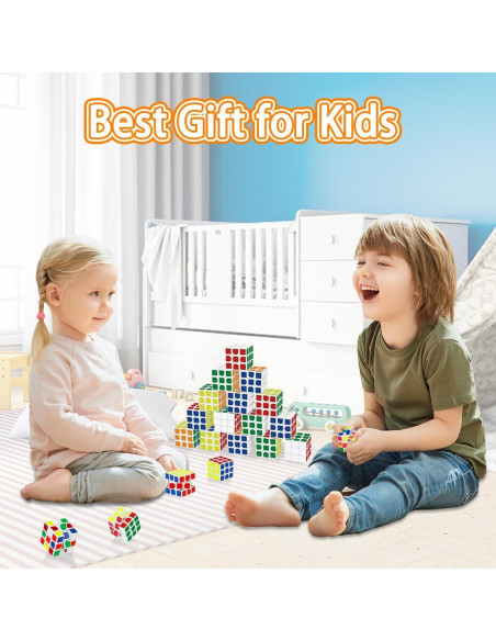 Paquete de 20 Mini Cubos de Rompecabezas Libay 3x3 para Niños