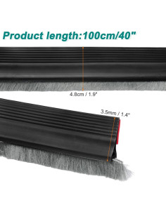 Barrera de Puerta uxcell 100 cm x 3.5 cm Aislante de Corrientes 2