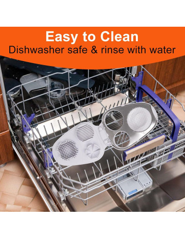 Cortador de Huevos 3 en 1 ZHMEINA Acero Inoxidable Blanco