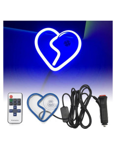 Luz LED Ambiental para Auto Blueshyhall, Triangular Azul