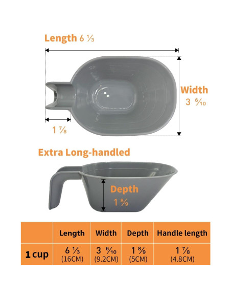 Juego de 3 cucharas medidoras para comida de mascotas DDMOMMY