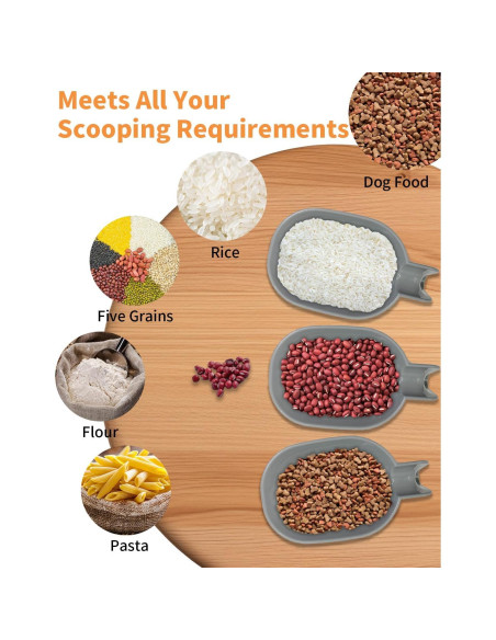 Juego de 3 cucharas medidoras para comida de mascotas DDMOMMY