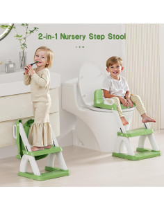 Asiento de Entrenamiento para Baño Bonbay Verde 2 en 1 2