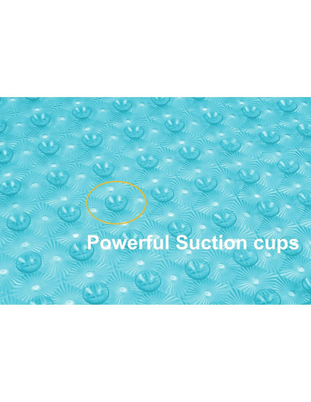 Alfombra de Baño Antideslizante Zahari Home 68.6x38cm Aqua