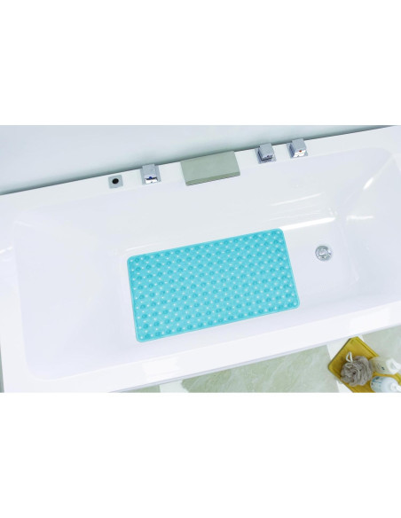 Alfombra de Baño Antideslizante Zahari Home 68.6x38cm Aqua
