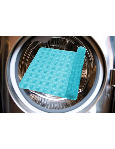 Alfombra de Baño Antideslizante Zahari Home 68.6x38cm Aqua