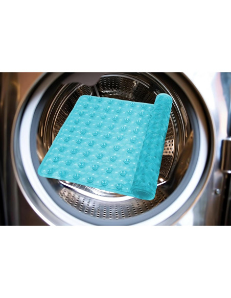 Alfombra de Baño Antideslizante Zahari Home 68.6x38cm Aqua